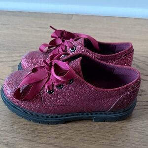Cat & Jack Glittery Burgundy Kids Shoes